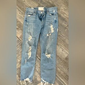 MOTHER jeans, denim ripped jean used but new jeans